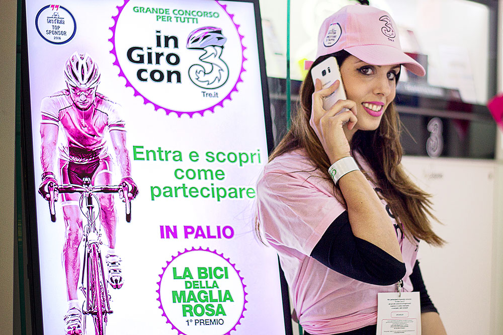 Al Giro d'Italia si pedala con 3