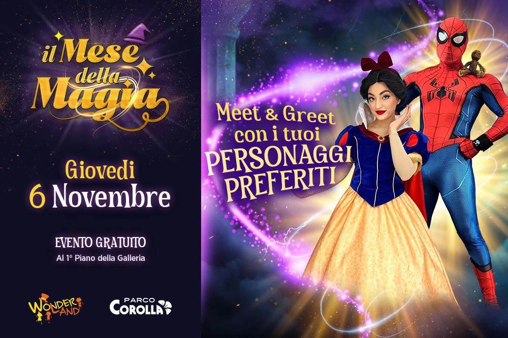 Meet & Greet con Biancaneve e Spider-Man